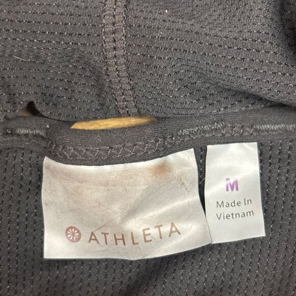 Athleta Black Strappy Back Sports Bra M Activewear - Picture 4 of 6